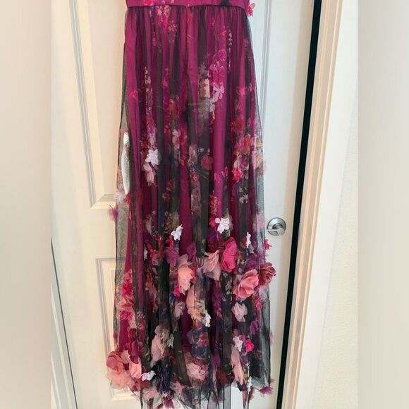 Dress the Population Aurea Floral Print Off the Shoulder Gown | retail $748 - Picture 13 of 16